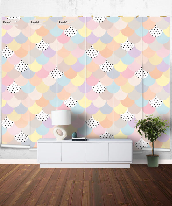 Happy Scales Mural • Pastel Spot • Panels