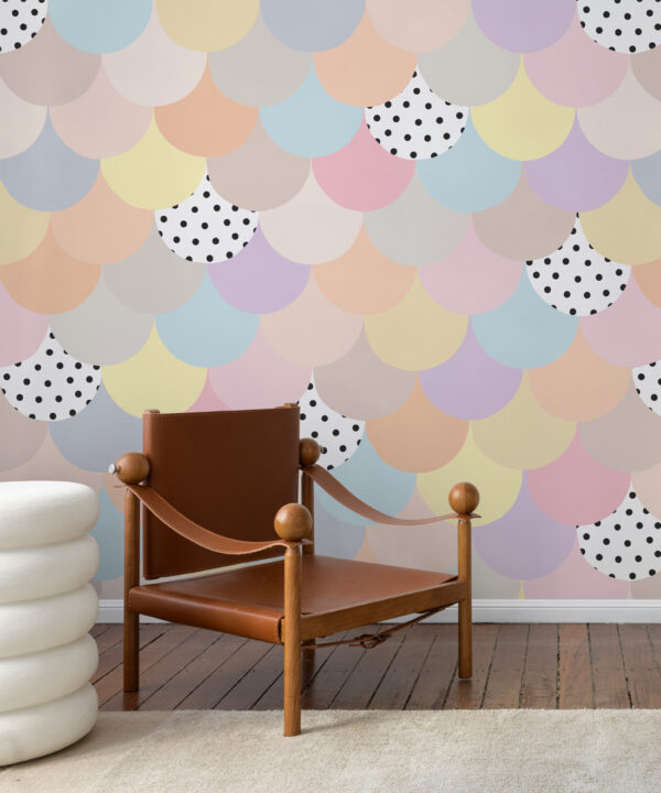 Happy Scales Mural • Pastel Spot • Insitu