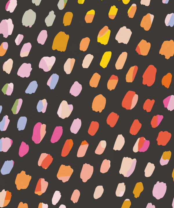 Rainbow Cheetah Wallpaper • Black • Swatch