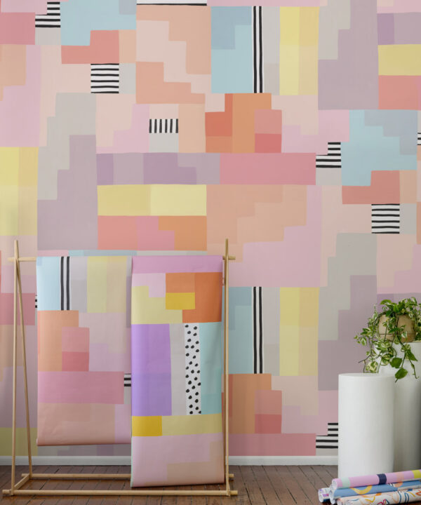 Stepping Up Mural • Pastel Line • Insitu