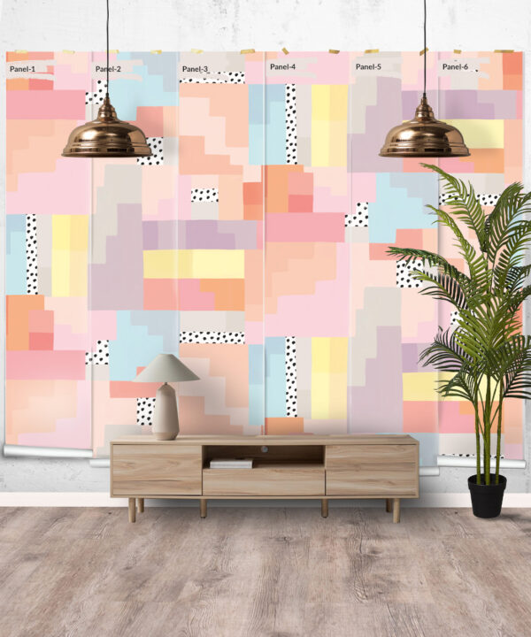 Stepping Up Mural • Pastel Spot • Panels