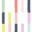 Sweet Rainbow Stripe Wallpaper • White • Swatch