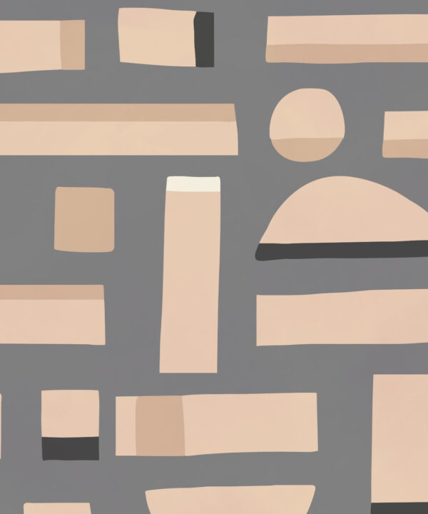 Shape Play Mural • Grey • Swatch