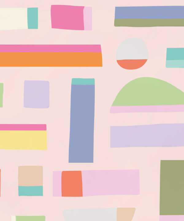 Shape Play Mural • Pink • Swatch