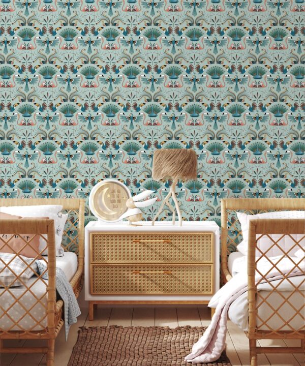 From Up Here Wallpaper • Blue • Insitu