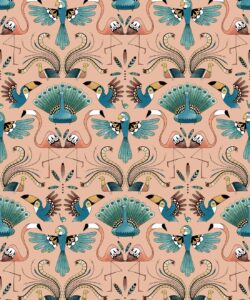 From Up Here Wallpaper • Pink • Swatch