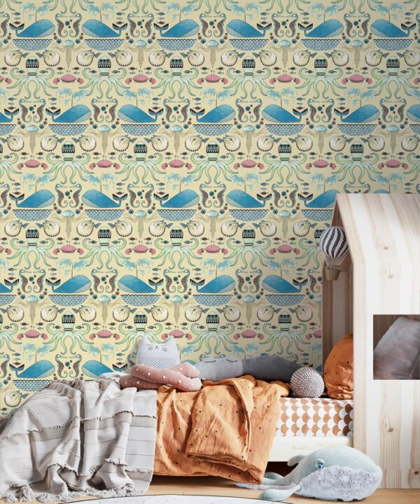 Under the Sea Wallpaper • Yellow • Insitu