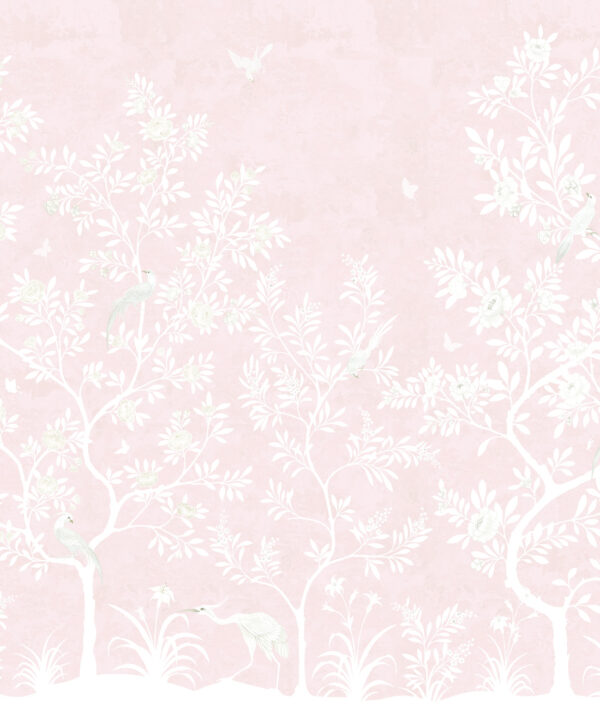 Grandiflora Mural • Rose • Swatch