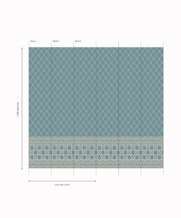 Colony Frieze Mural • Provence & Cane • Panels