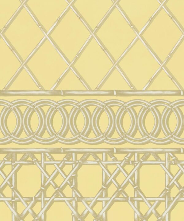 Colony Frieze Mural • Rattan & Cane • Swatch