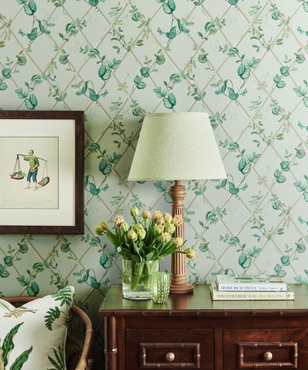 Petite Ivy Wallpaper • Sage & Cane • Insitu