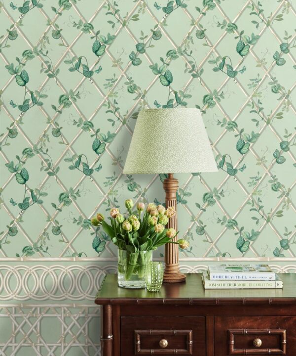 Ivy Frieze Mural • Sage & Cane • Insitu