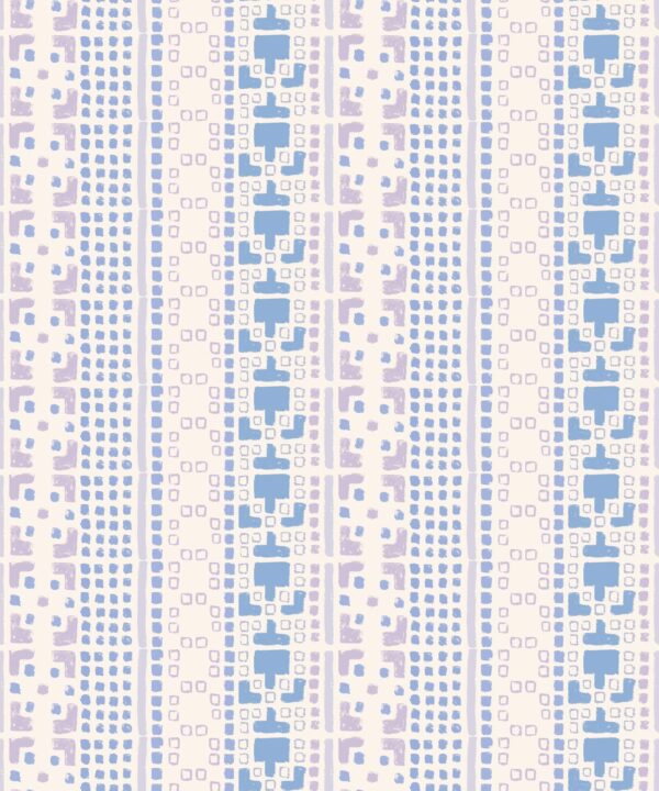 Mosaic Wallpaper • Blue • Swatch