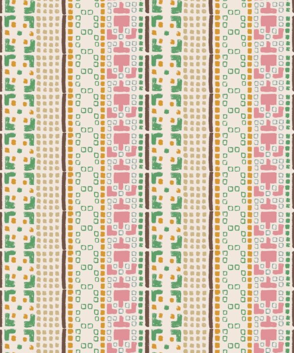 Mosaic Wallpaper • Multi • Swatch