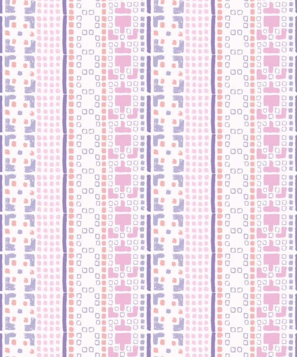 Mosaic Wallpaper • Pink • Swatch