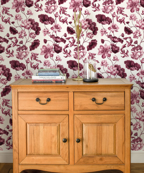 Golden Koi Wallpaper • Magenta • Insitu