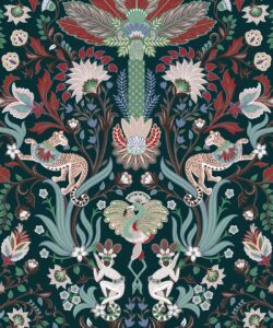 Jungle Symphony Wallpaper • Jade • Swatch