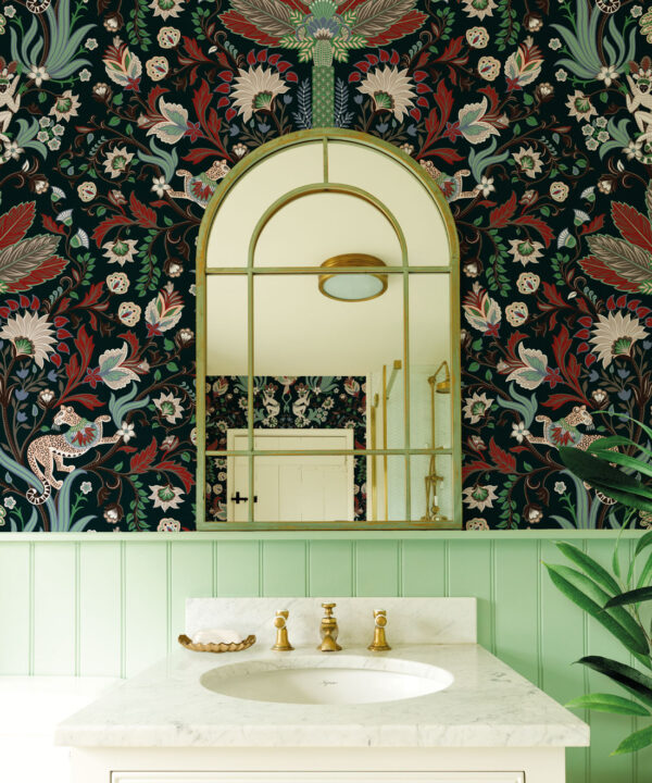 Jungle Symphony Wallpaper • Jade • Insitu