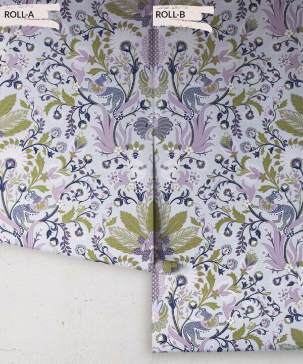 Jungle Symphony Wallpaper • Lavender • Rolls