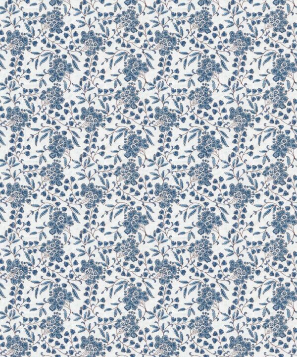 Sakura Blossom Wallpaper • Indigo Ivory • Swatch