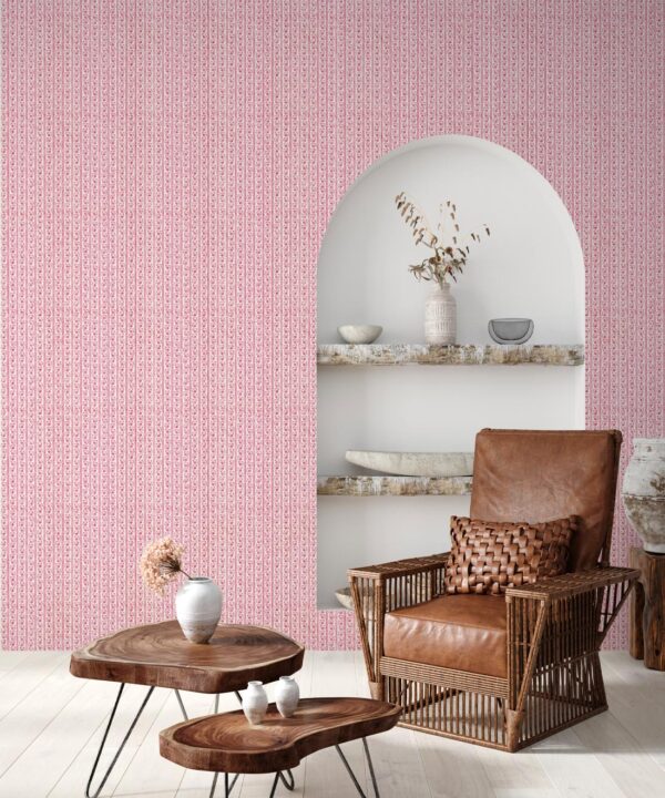 Daisy Chain Wallpaper • Poppy Ivory • Insitu