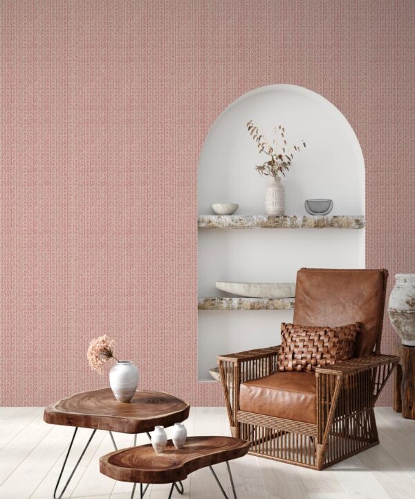 Daisy Chain Wallpaper • Poppy Natural • Insitu