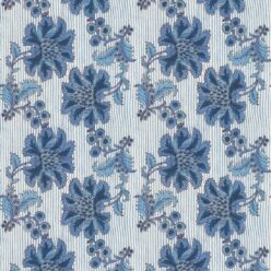 Indigo Ivory Stripe