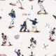 Baseball Wallpaper • Carmine • Swatch