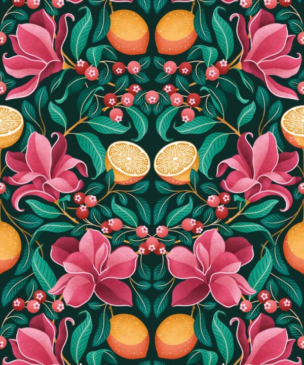 Lemons & Magnolia • Ruby & Emerald • Swatch