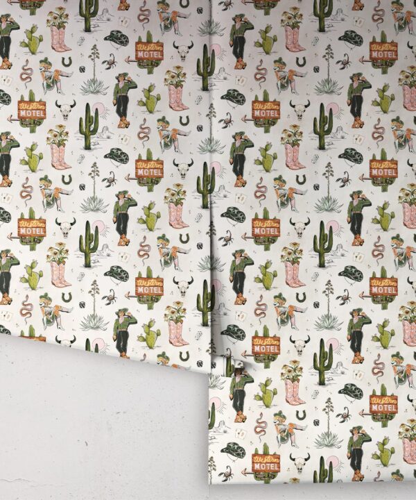 Milton & King Studio • Trail Tales Wallpaper • Colorway: Dusty • Rolls