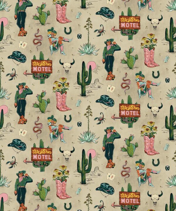 Milton & King Studio • Trail Tales Wallpaper • Colorway: Original • Swatch