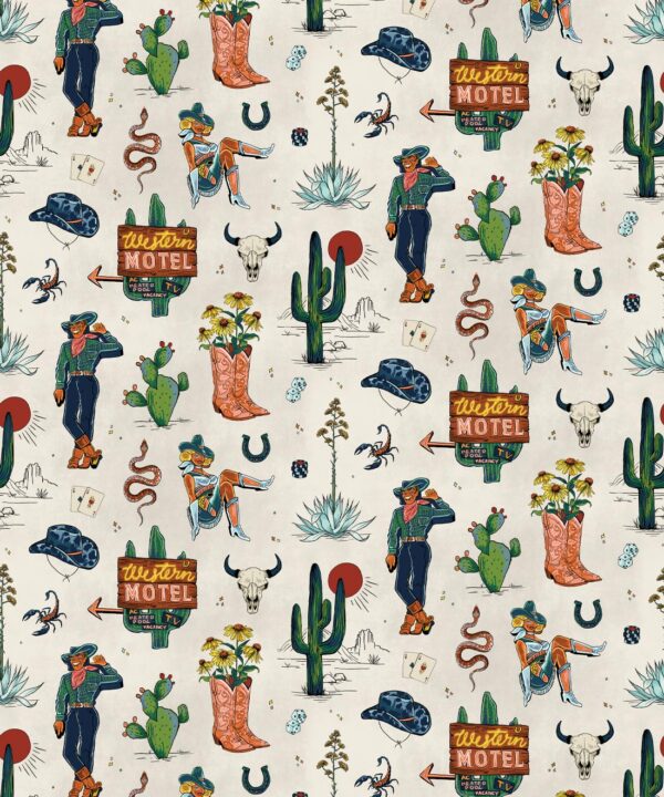 Milton & King Studio • Trail Tales Wallpaper • Colorway: Saffron • Rolls