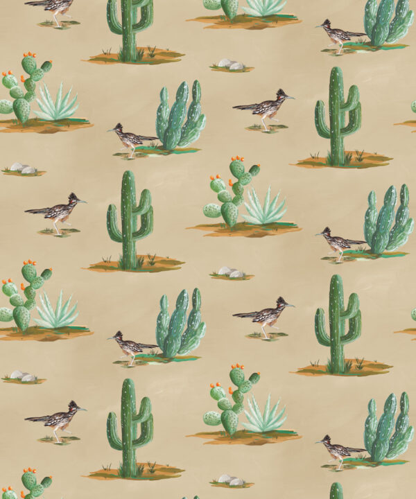 Roadrunner Wallpaper - Colorway: Canvas - Swatch