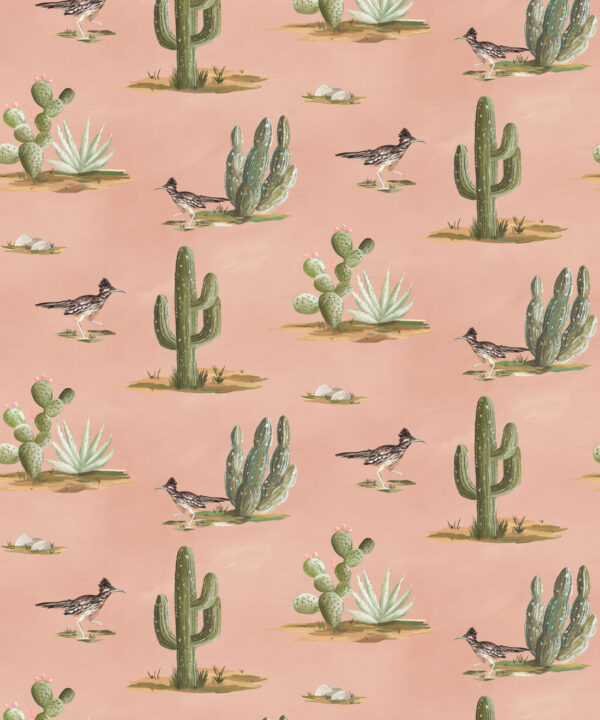 Roadrunner Wallpaper - Colorway: Dusty - Swatch