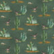 Roadrunner Wallpaper - Colorway: Evergreen- Swatch