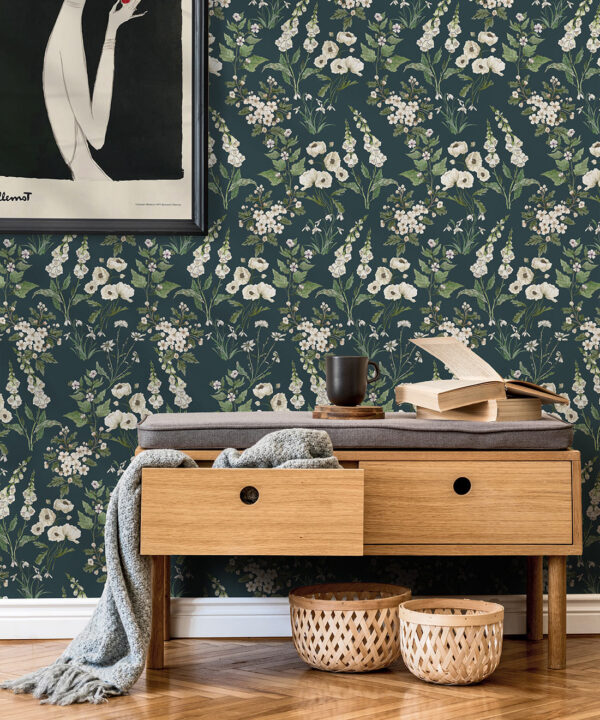 Wallpaper Republic - Floral Emporium Collection - Garden Delight - Emerald - Insitu