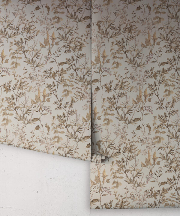 Wallpaper Republic - Floral Emporium Collection - Antique Botanica - Antique Grey - Rolls