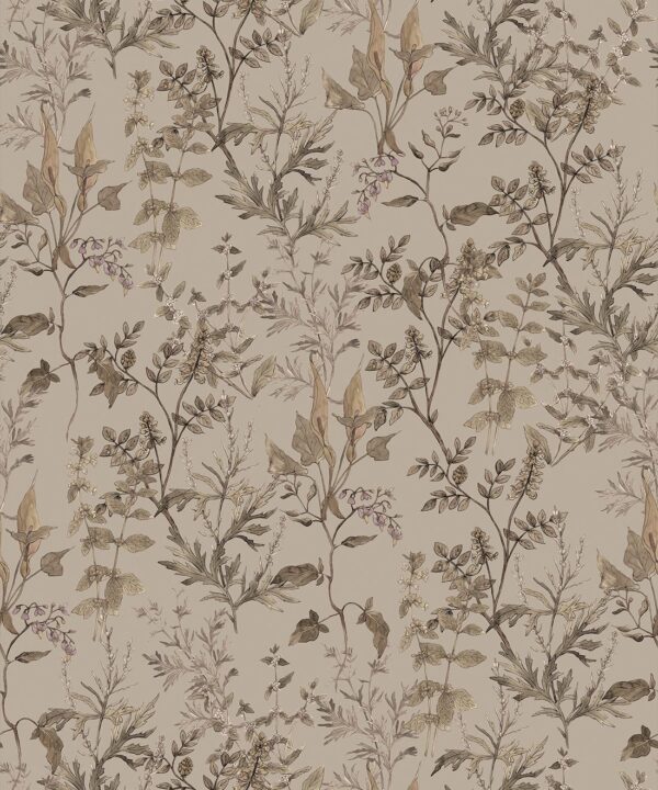 Wallpaper Republic - Floral Emporium Collection - Antique Botanica - Linen - Swatch