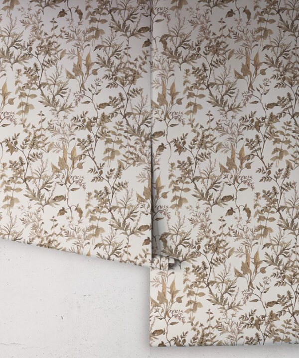 Wallpaper Republic - Floral Emporium Collection - Meadows Antique - Stone - Rolls