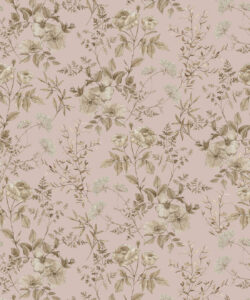 Wallpaper Republic - Floral Emporium Collection - Belle Fleur - Dusty Pink - Swatch