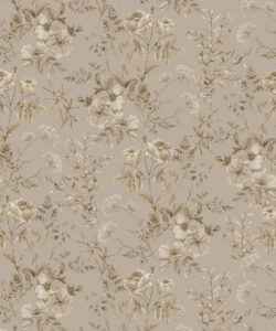 Wallpaper Republic - Floral Emporium Collection - Belle Fleur - Linen - Swatch