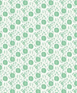 In The Bloom Collection - Wallpaper Republic - Meadow Dreams Wallpaper - Colorway: Green - Swatch