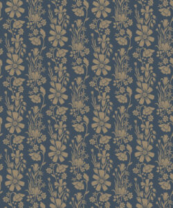 In The Bloom Collection - Wallpaper Republic - Corsage Wallpaper - Colorway: Corsage Midnight - Swatch