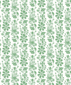 In The Bloom Collection - Wallpaper Republic - Corsage Wallpaper - Colorway: Corsage Pear Green - Swatch