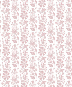 In The Bloom Collection - Wallpaper Republic - Corsage Wallpaper - Colorway: Corsage Rose - Swatch