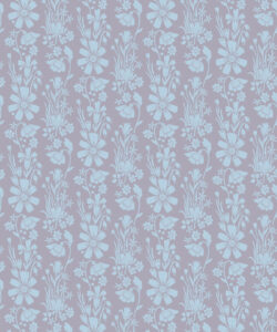 In The Bloom Collection - Wallpaper Republic - Corsage Wallpaper - Colorway: Corsage Sky - Swatch
