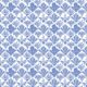 In The Bloom Collection - Wallpaper Republic - Fanned Flowers Wallpaper - Colorway: Blue - Swatch