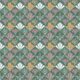 In The Bloom Collection - Wallpaper Republic - Fanned Flowers Wallpaper - Colorway: Forest Green - Swatch