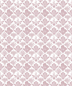 In The Bloom Collection - Wallpaper Republic - Fanned Flowers Wallpaper - Colorway: Rose - Swatch