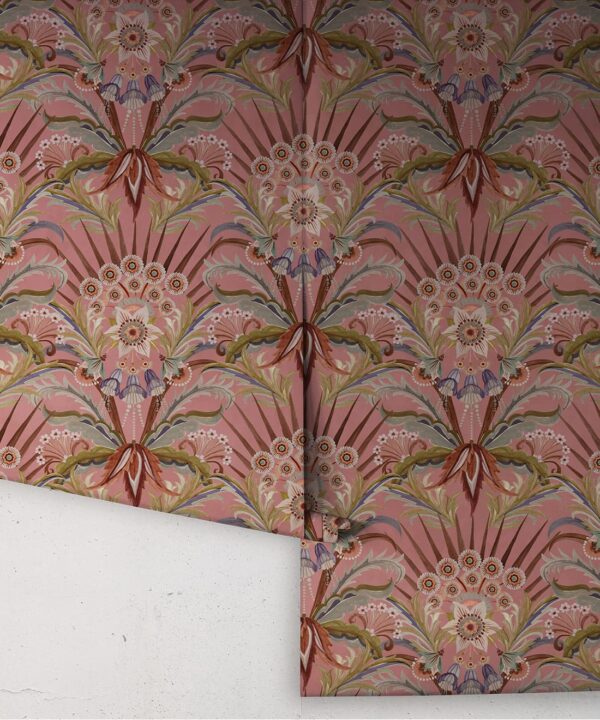 Morning Flowers Wallpaper - Colorway: Dusty Pink - Roll